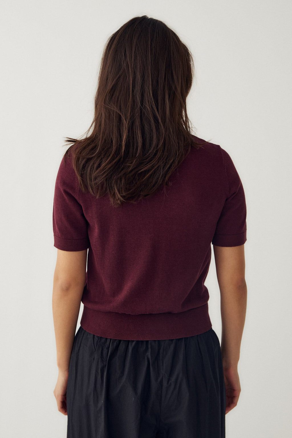 N-Maxine SS Strick Burgund