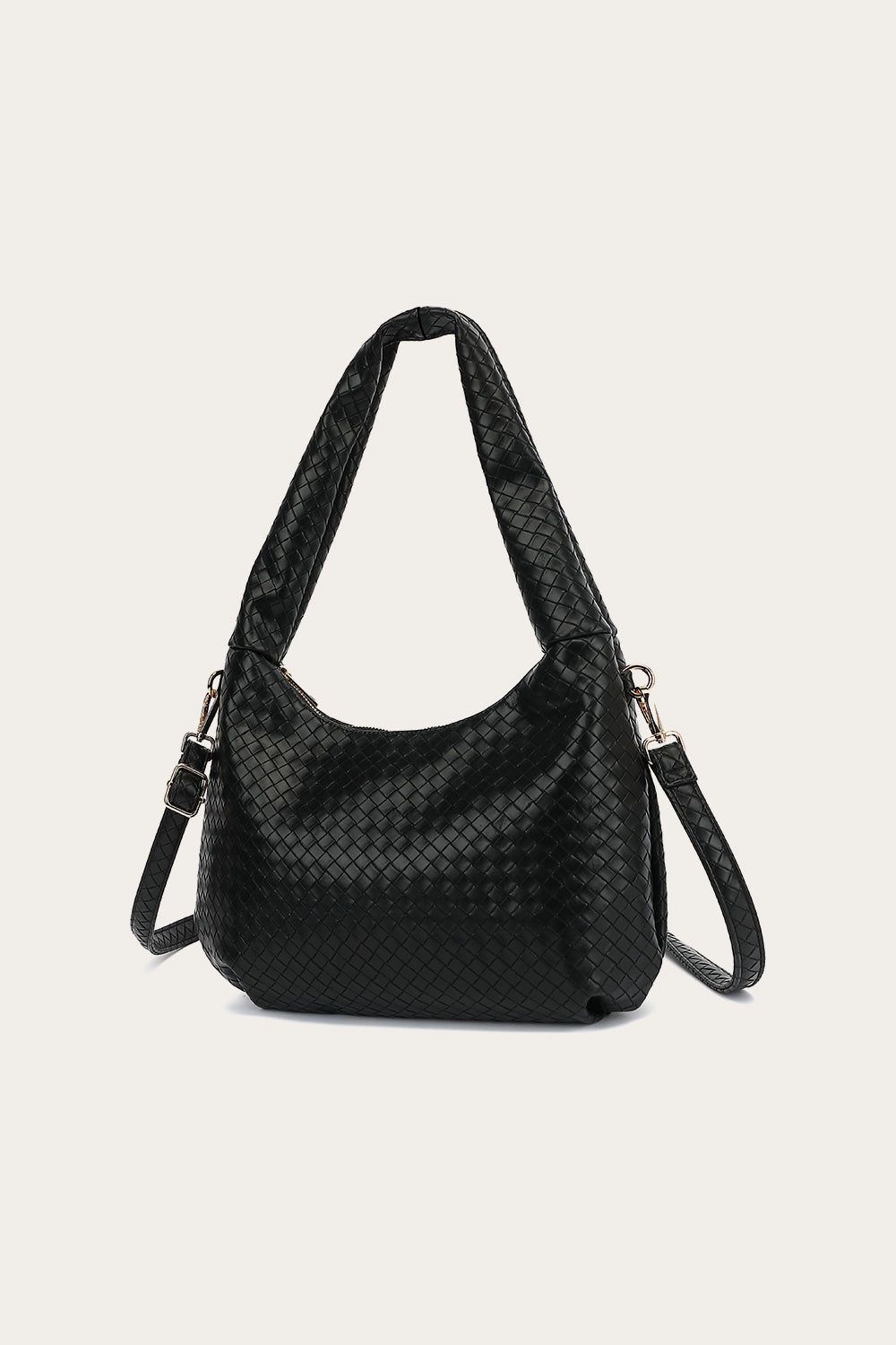 Pfingstrosentasche Schwarz