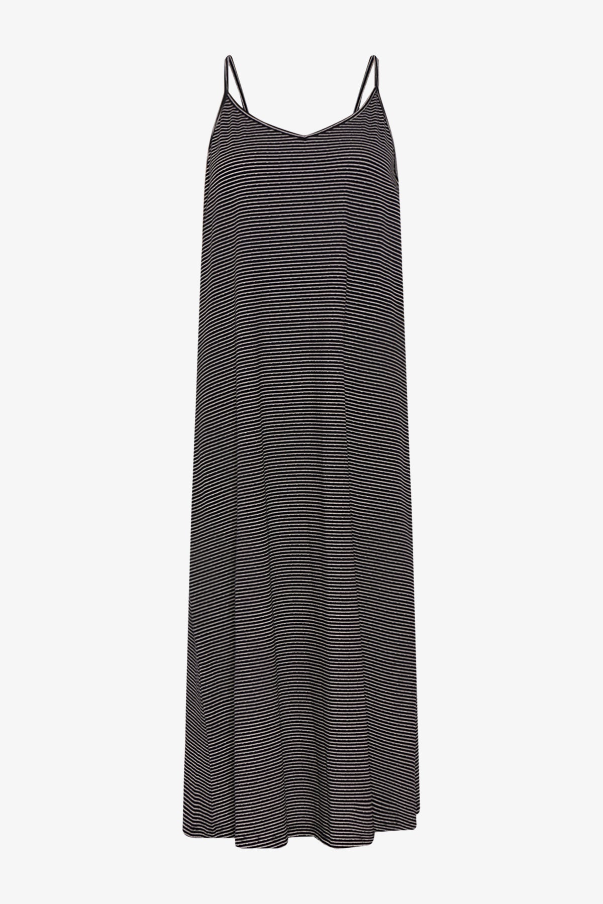 Noellas Reina Dress Black/White Stripe. Køb Kjoler hos www.noellafashion.dk
