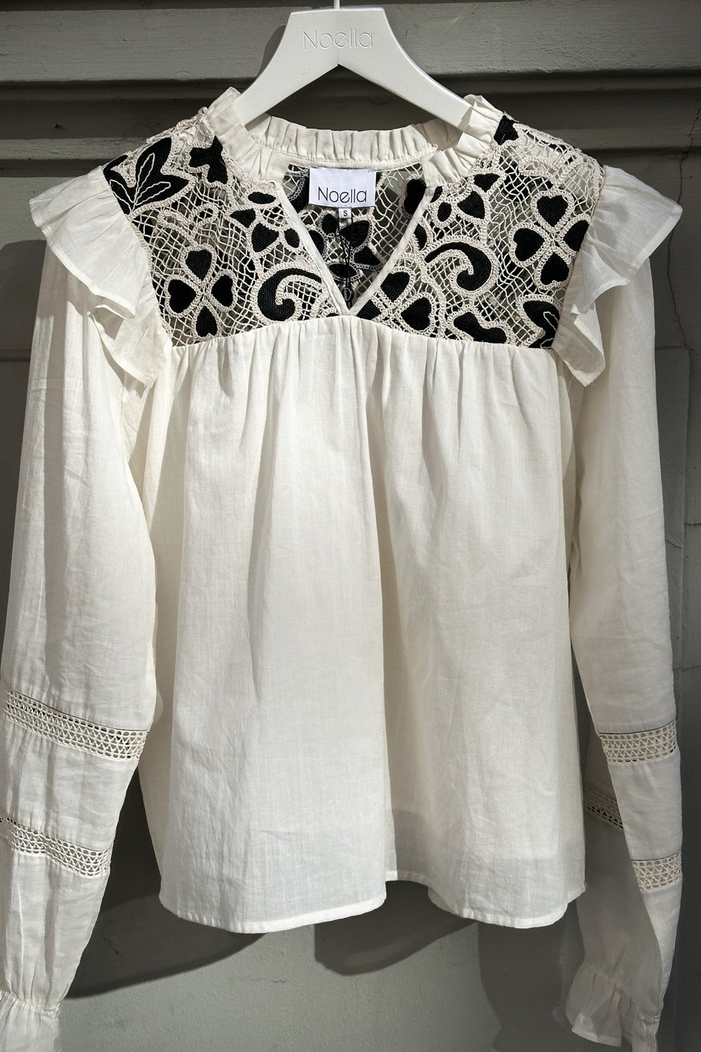 Salba Bluse Elfenbein