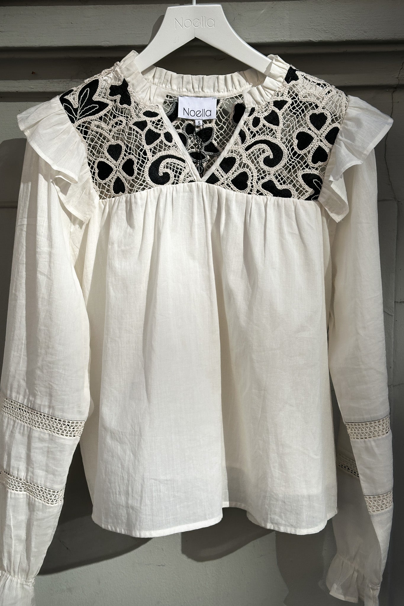 Salba Bluse Elfenbein