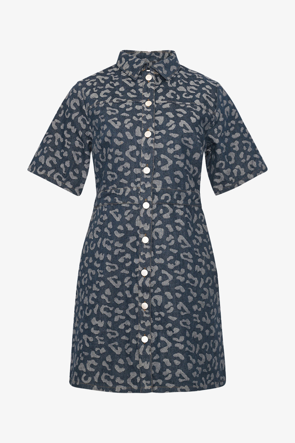 Benita Kleid Mittelblaue Waschung