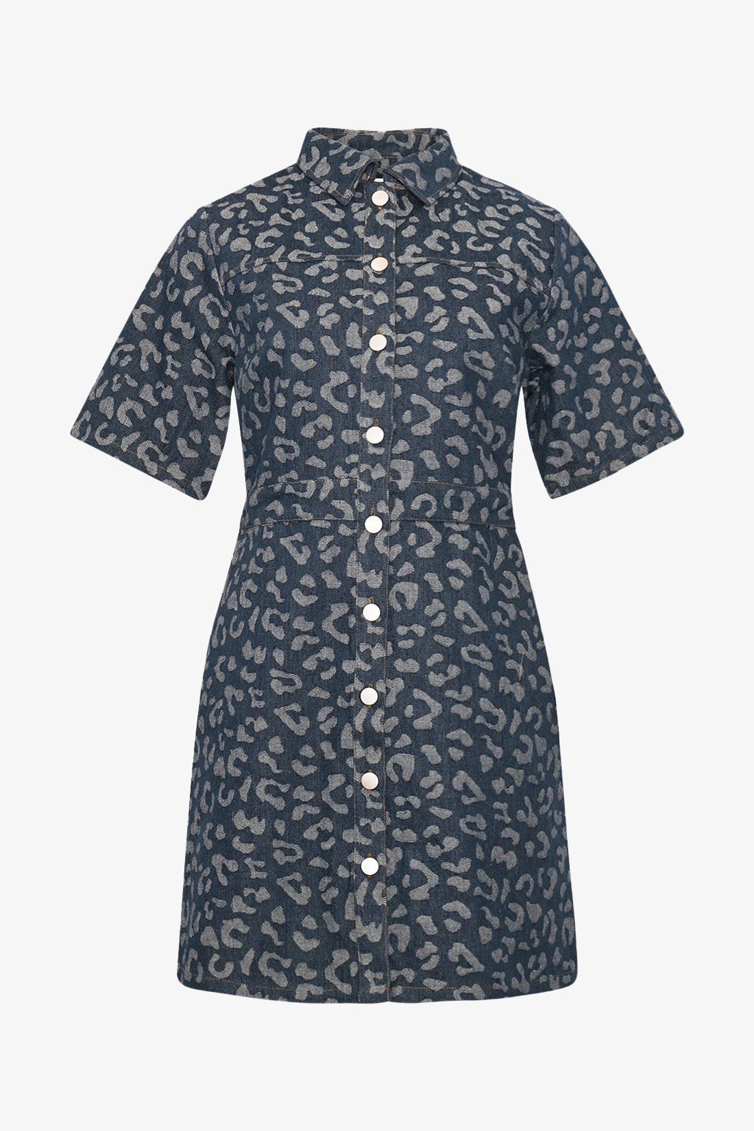 Benita Kleid Mittelblaue Waschung