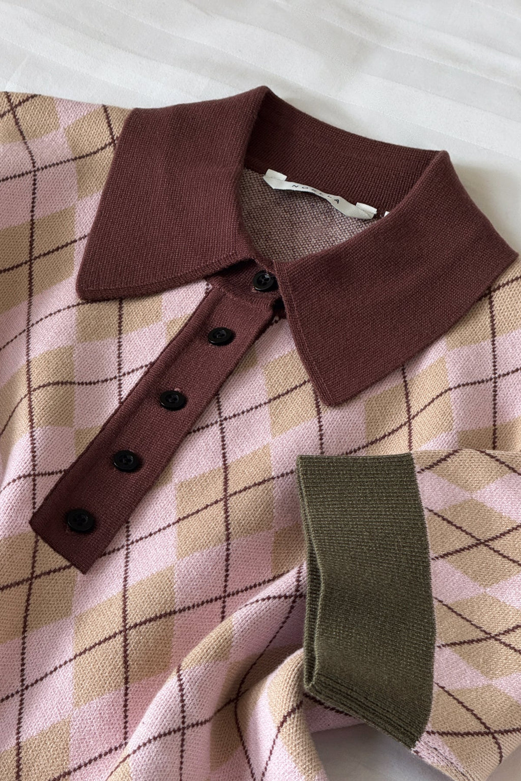 N-Makayla SS Strick Diya Pink Check