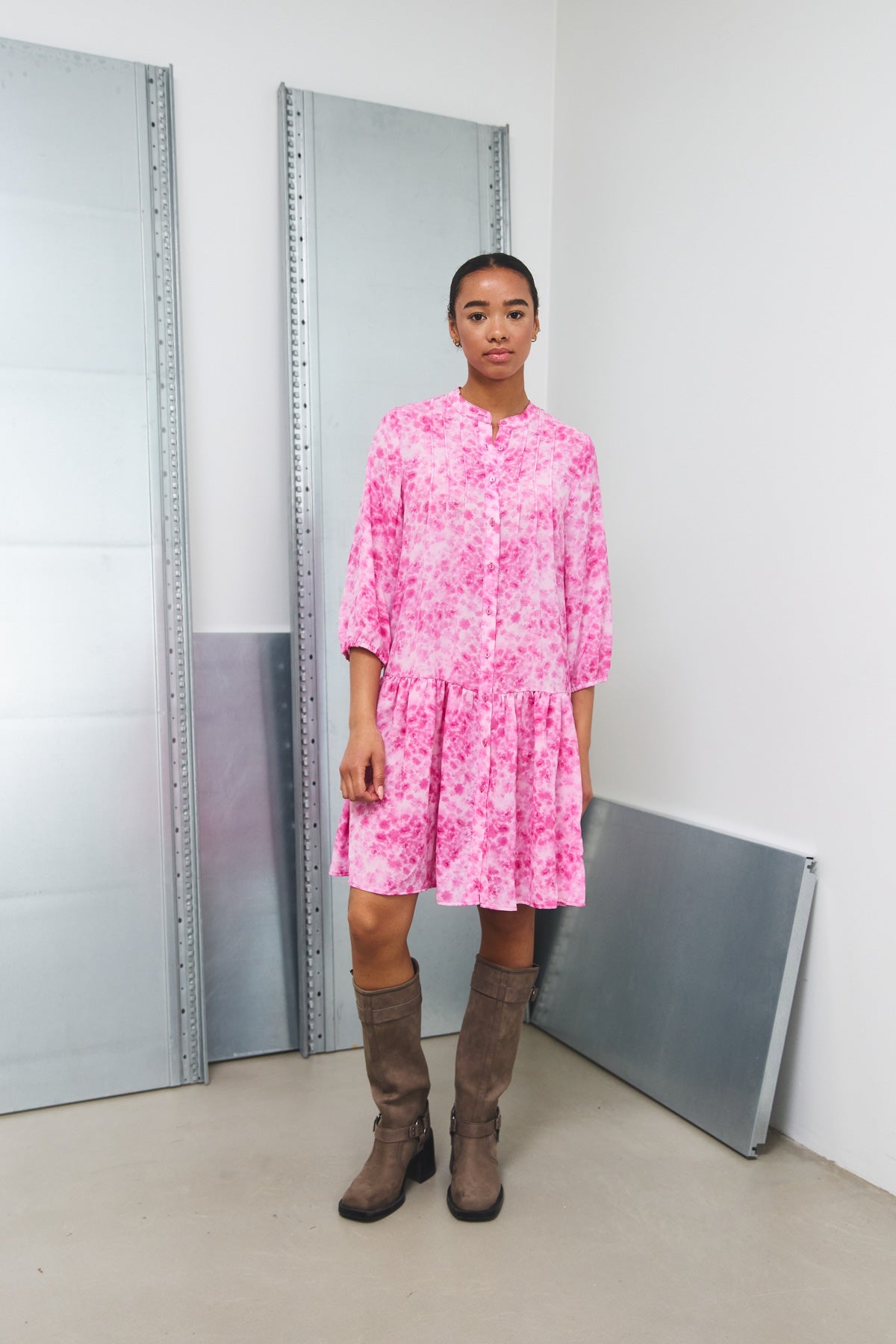 Imogene Kleid Trudy Rosa Print