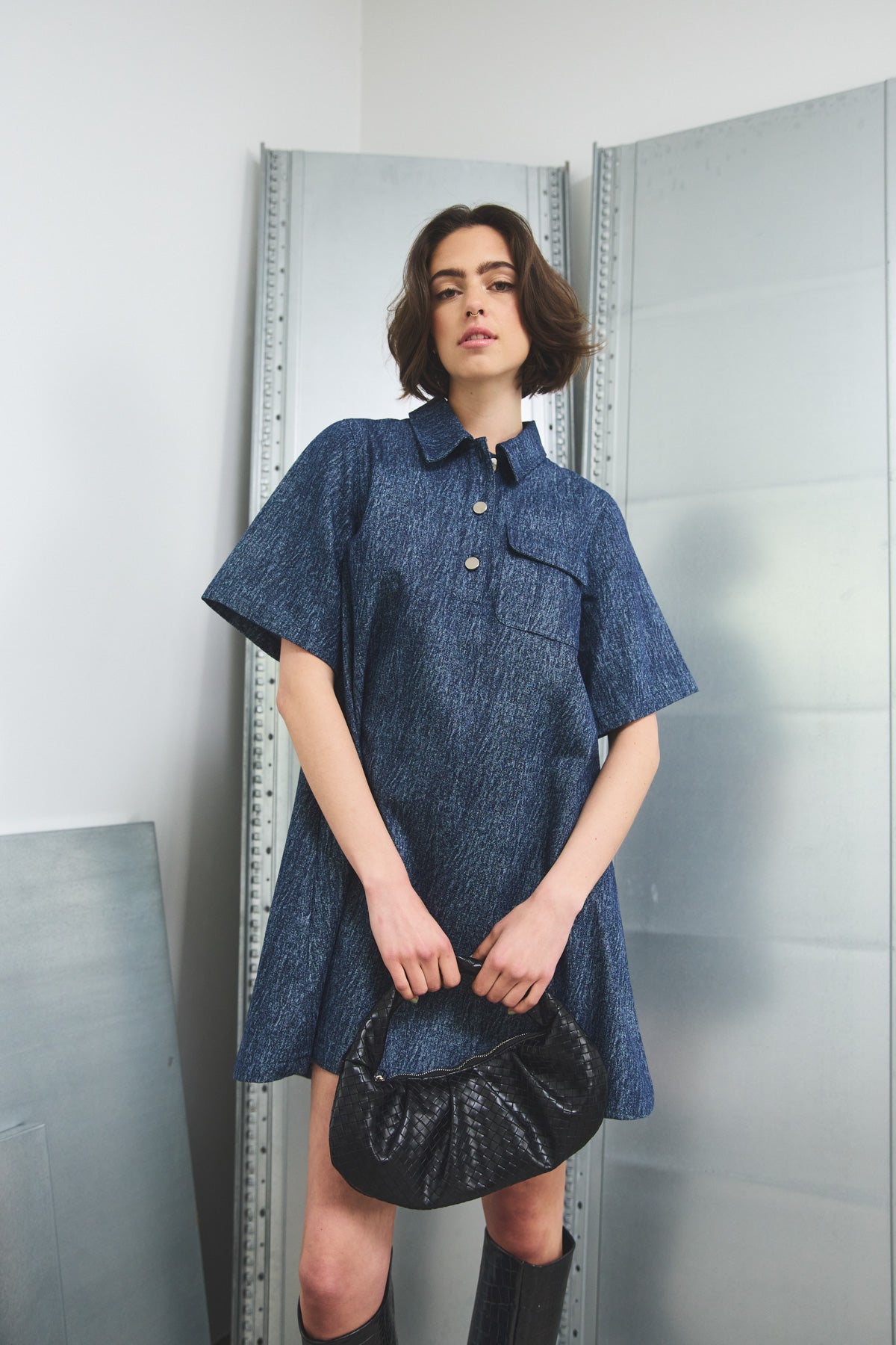 Jozie Kleid Blaue Schneewäsche