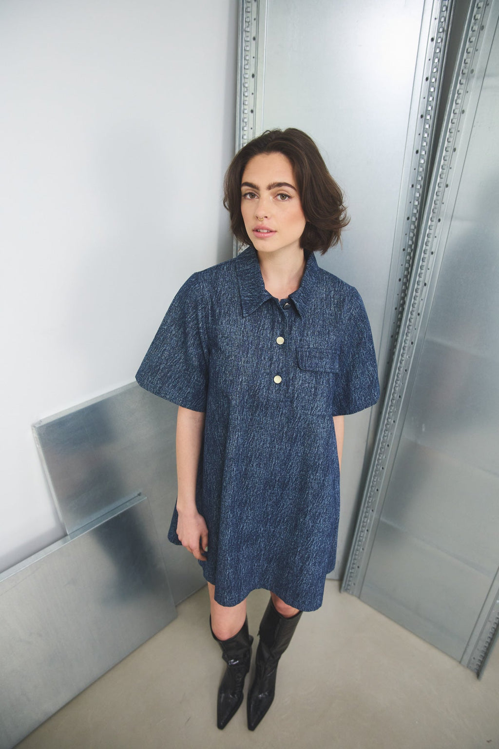 Jozie Kleid Blaue Schneewäsche