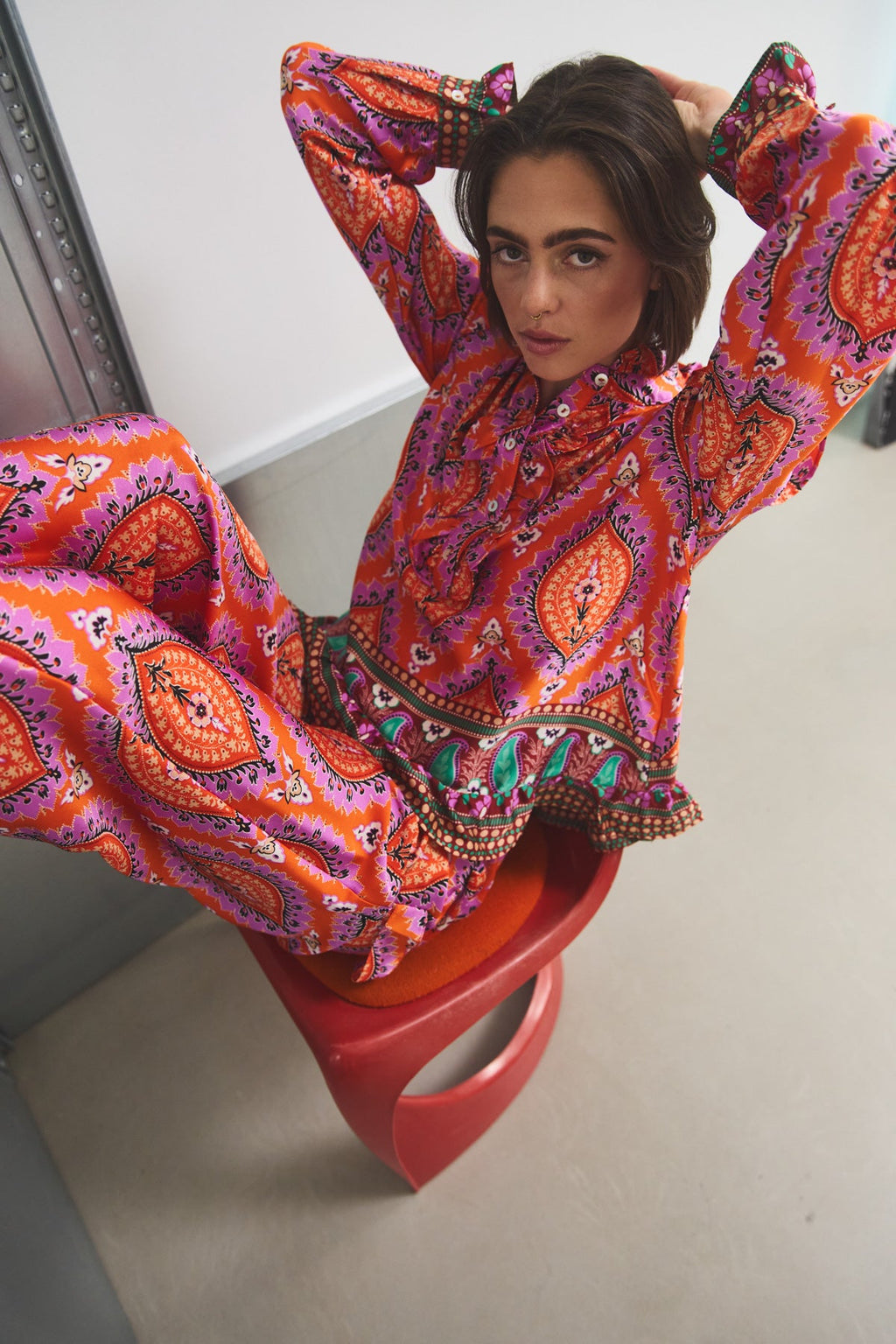 Reno Bluse Trisha Print