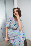 Noellas Skyler Dress Pink/Apricot Flower. Køb Kjoler hos www.noellafashion.dk