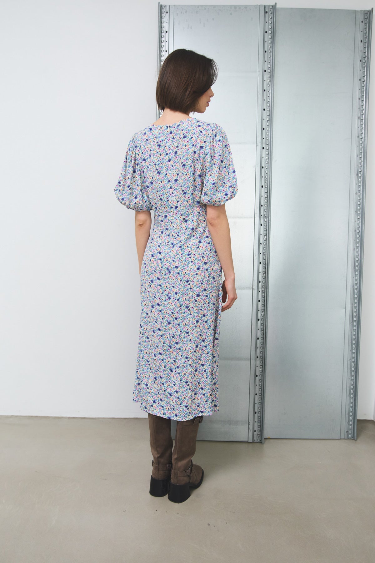 Skyler Kleid Rosa/Aprikose Blume
