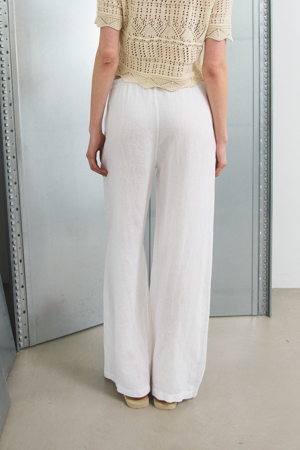 Samira Leinenhose Weiß