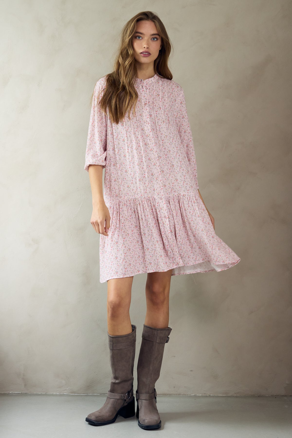 Imogene Kleid Terrena Blush Print
