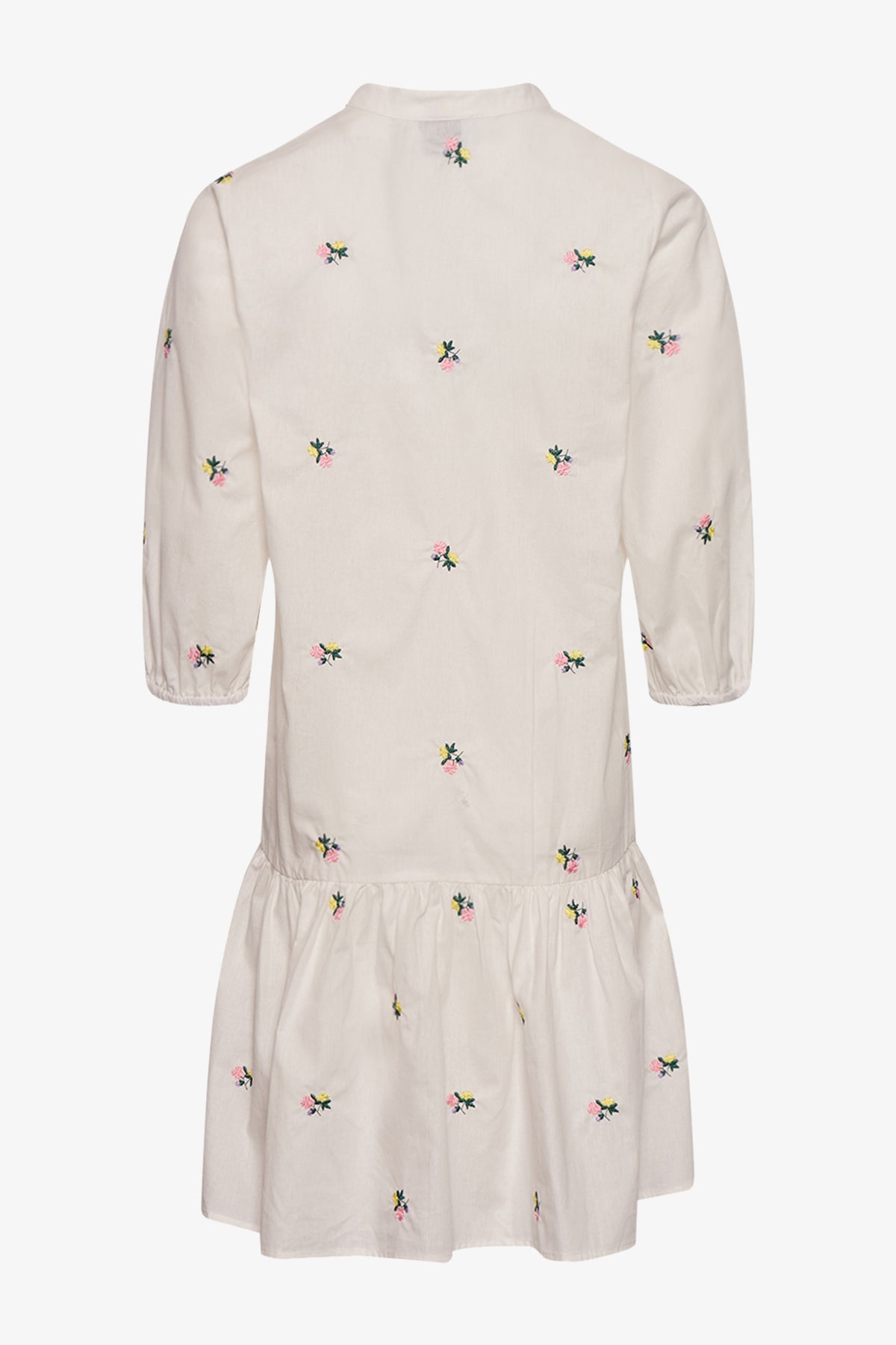 Imogene Kleid mit weißer Stickerei