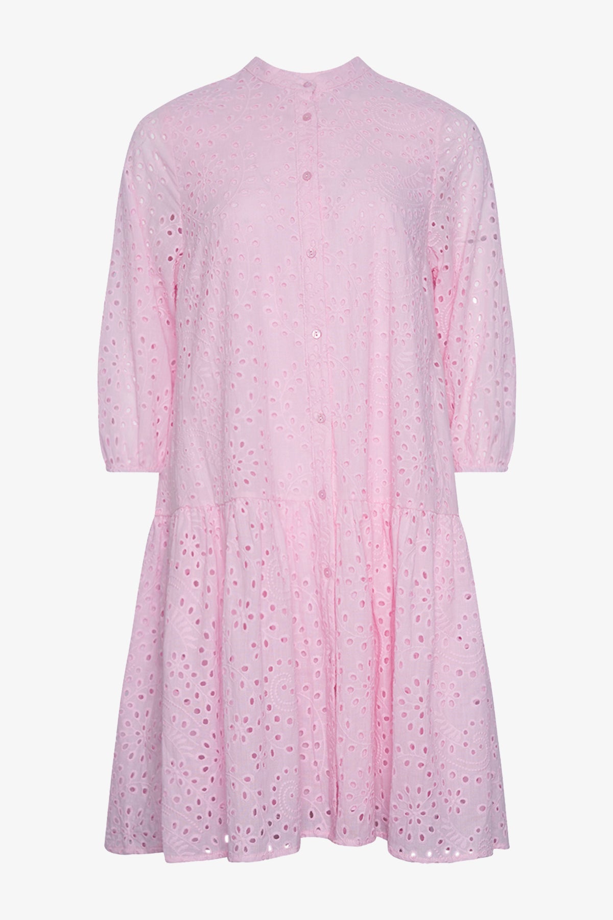 Imogene Kleid Baumwolle Anglaise Hellrosa