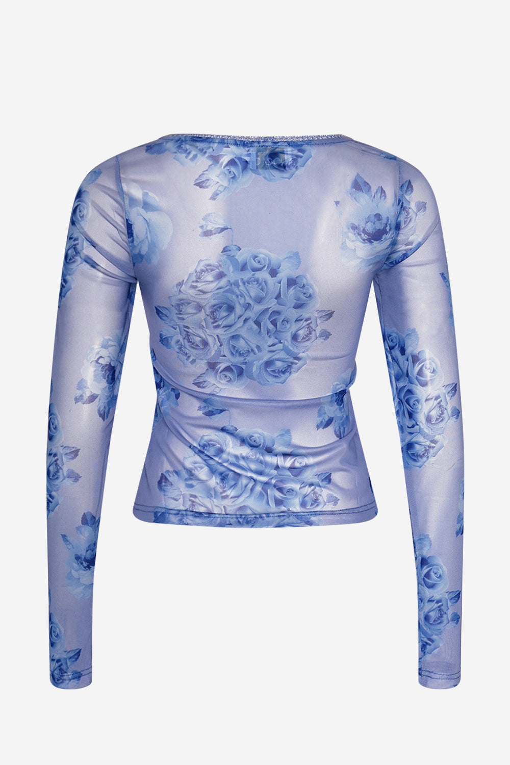 Kilea Top LS Tobi Blau Print