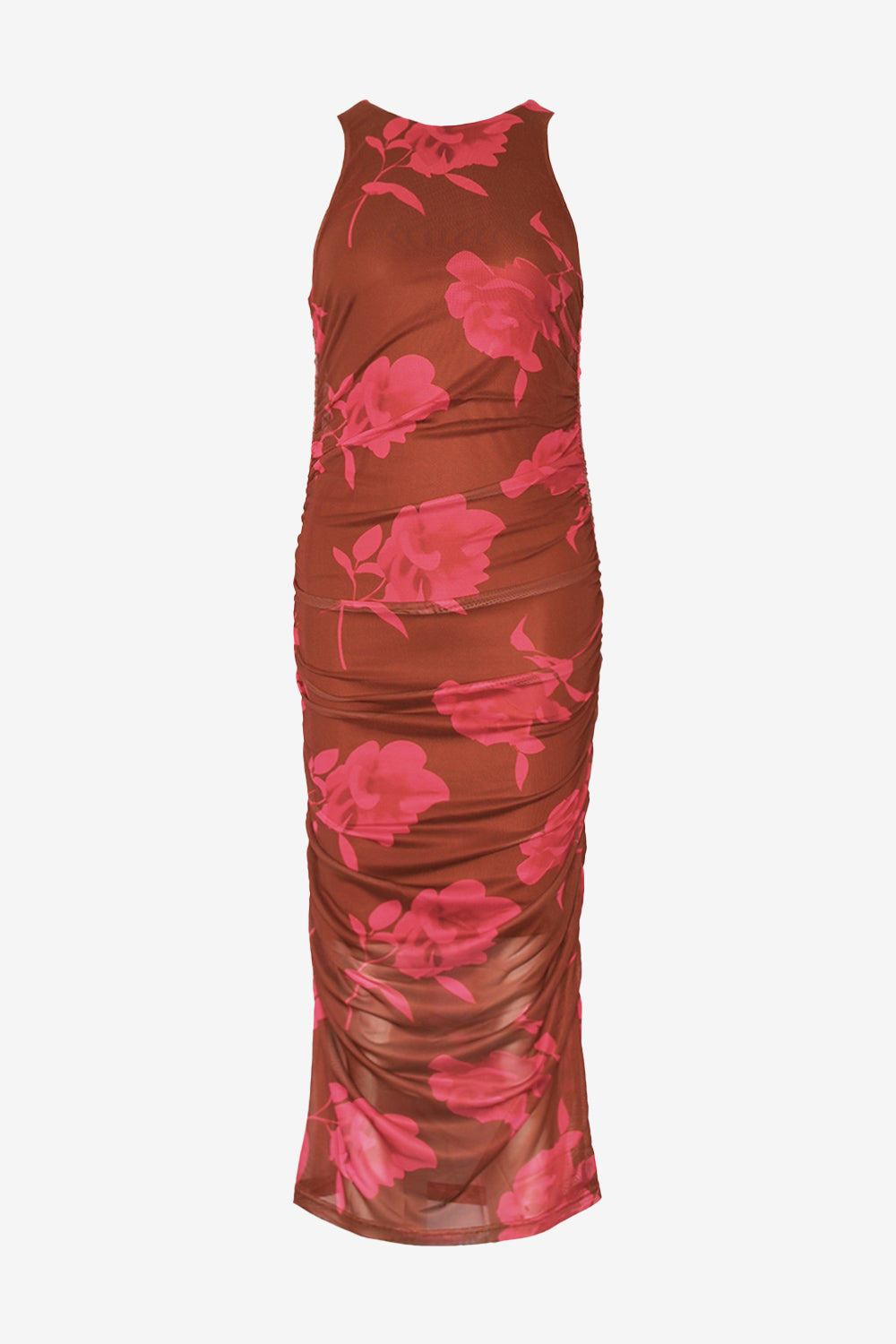 Leanna-Kleid Cassie Brauner Druck