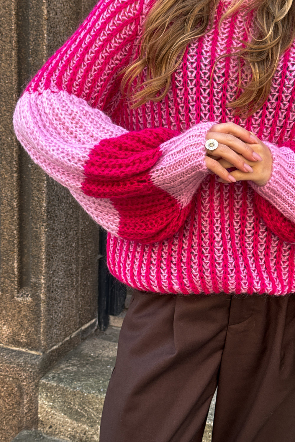 Liana Strickpullover Pink Bubblegum