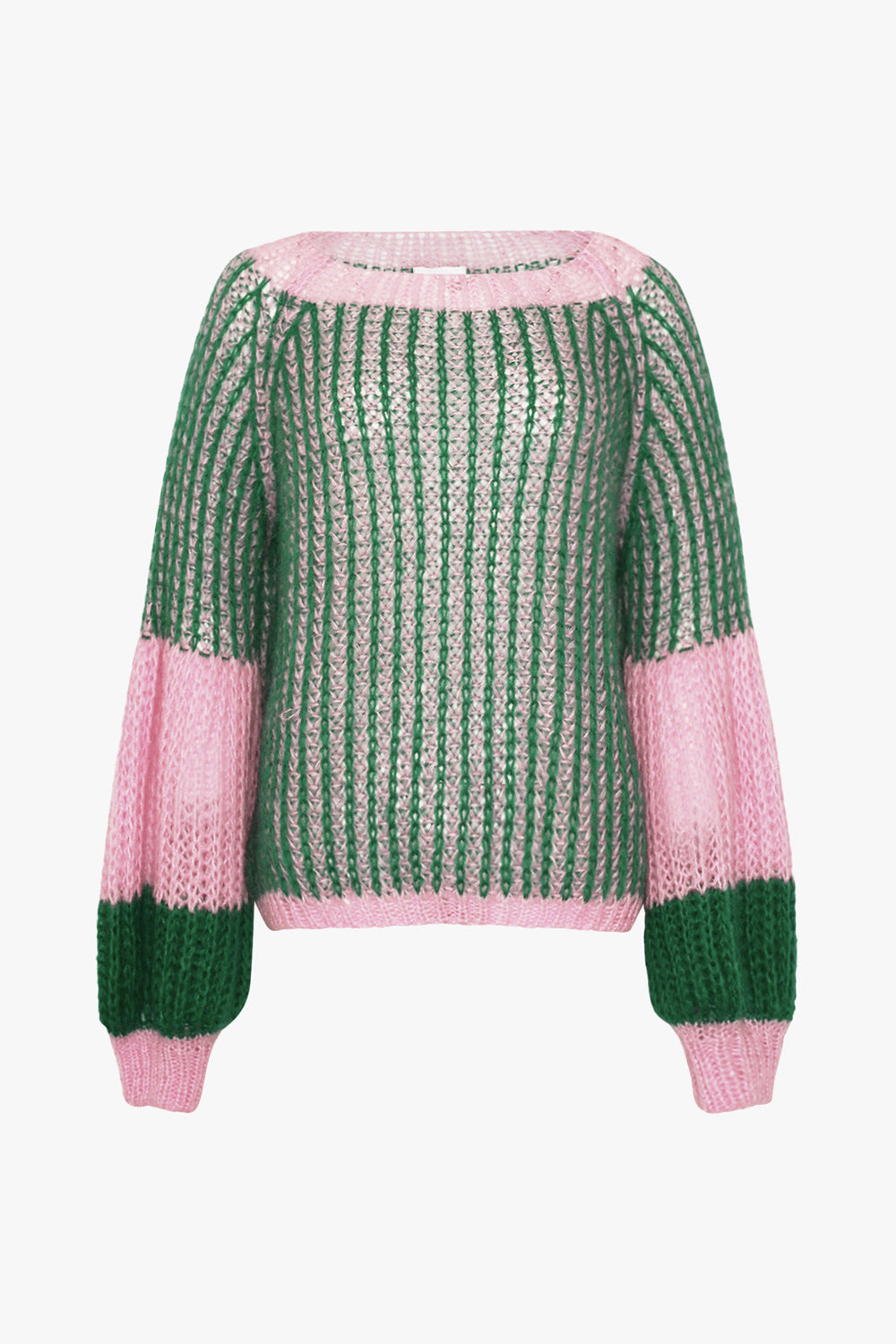Liana Strickpullover Grün Bubblegum