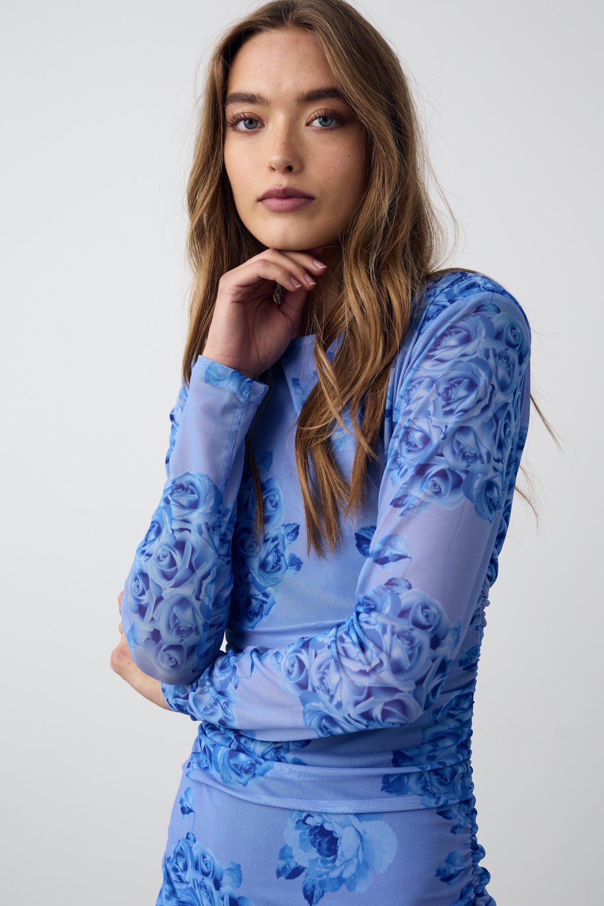 Kylo Kleid Tobi Blauer Print