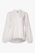 Noellas Matti Blouse White. Køb Skjorter hos www.noellafashion.dk