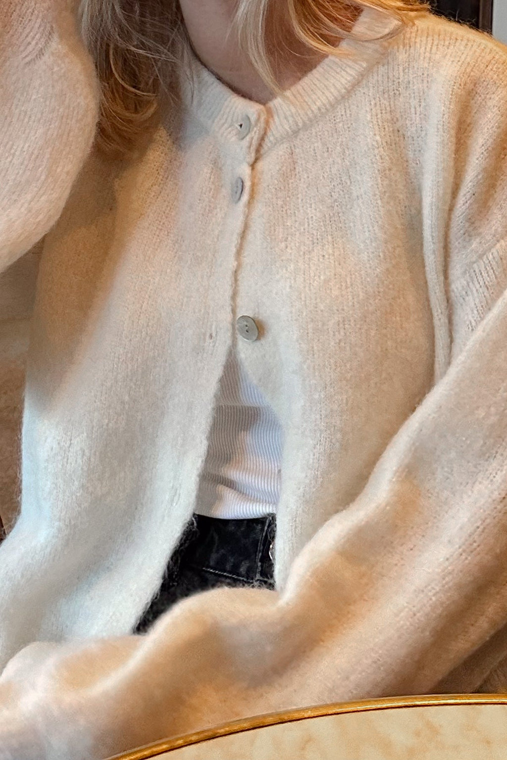 Kae Strickjacke Auster