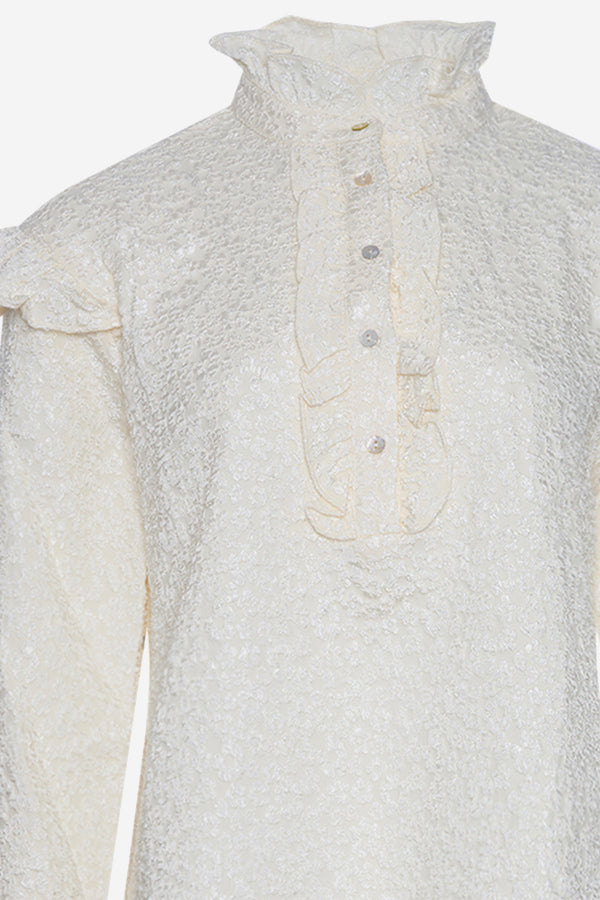 Reno Ruby Rüschenbluse Creme