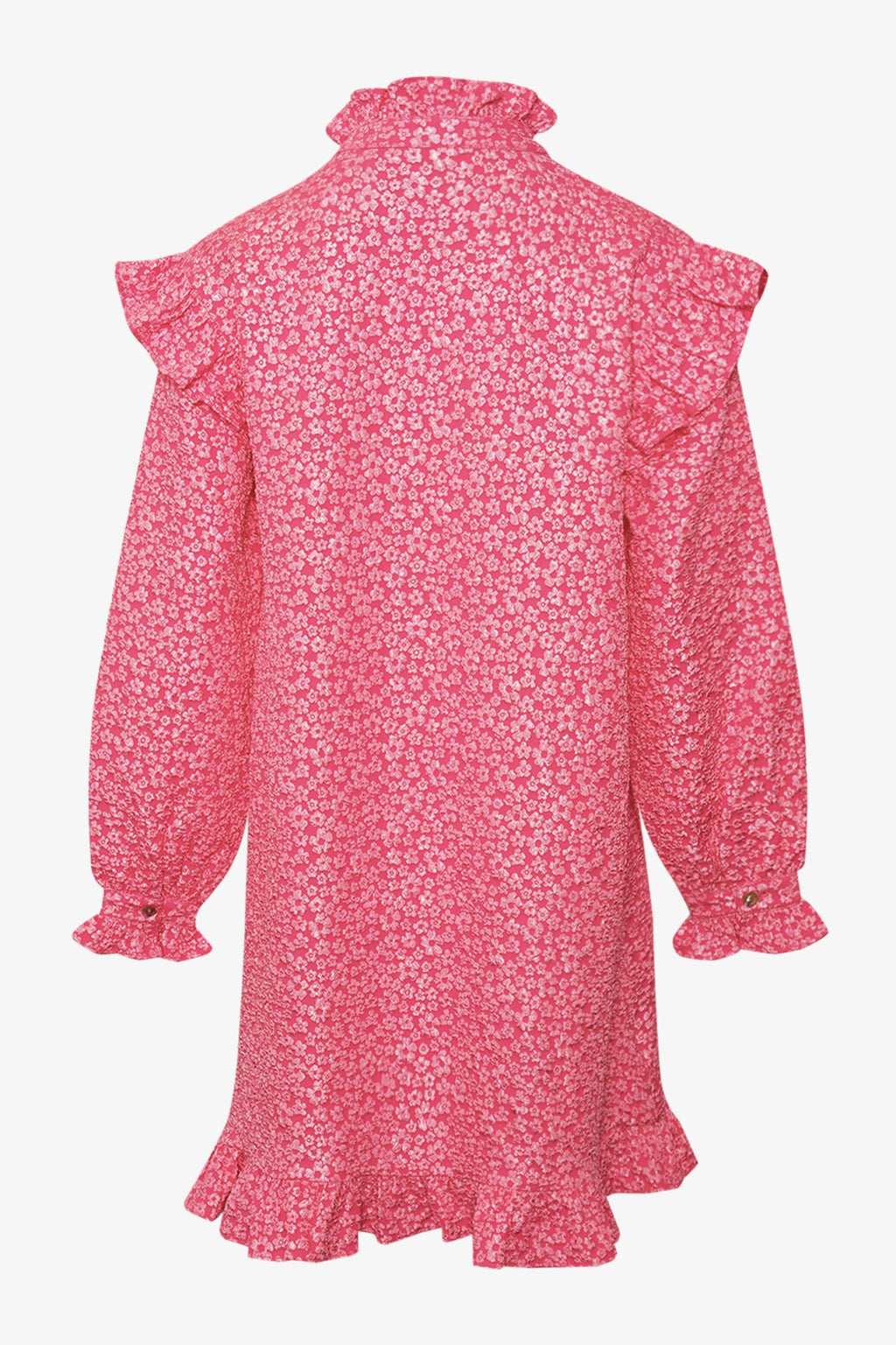 Reno Ruby Rüschenkleid Leuchtendes Pink