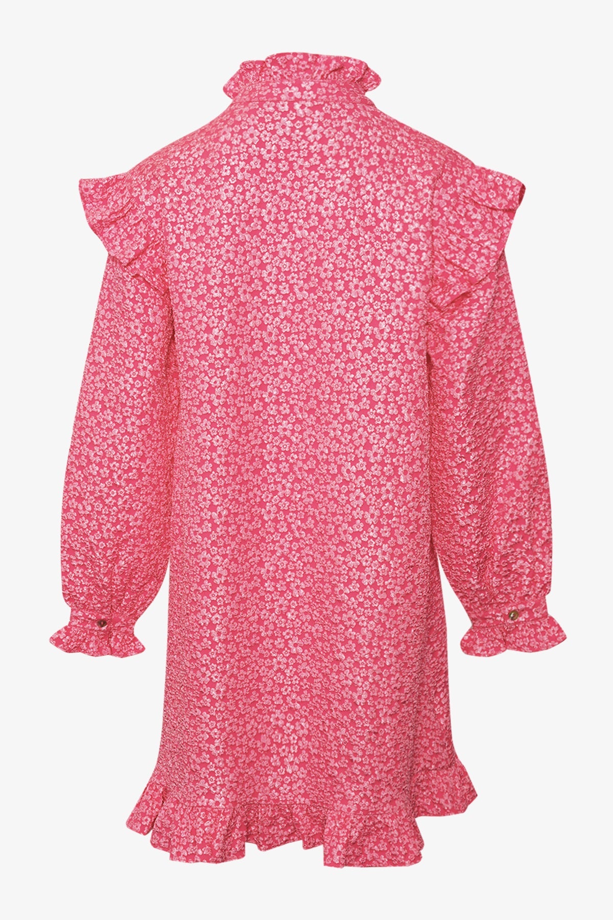 Reno Ruby Rüschenkleid Leuchtendes Pink