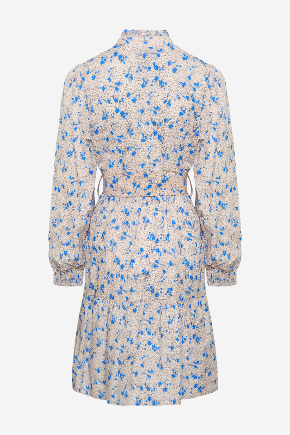Rina Hemdblusenkleid Flower Blau Blume