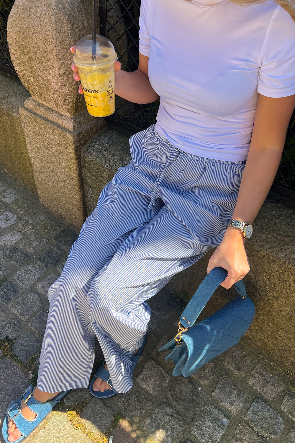Sabine Hose Blaue Streifen