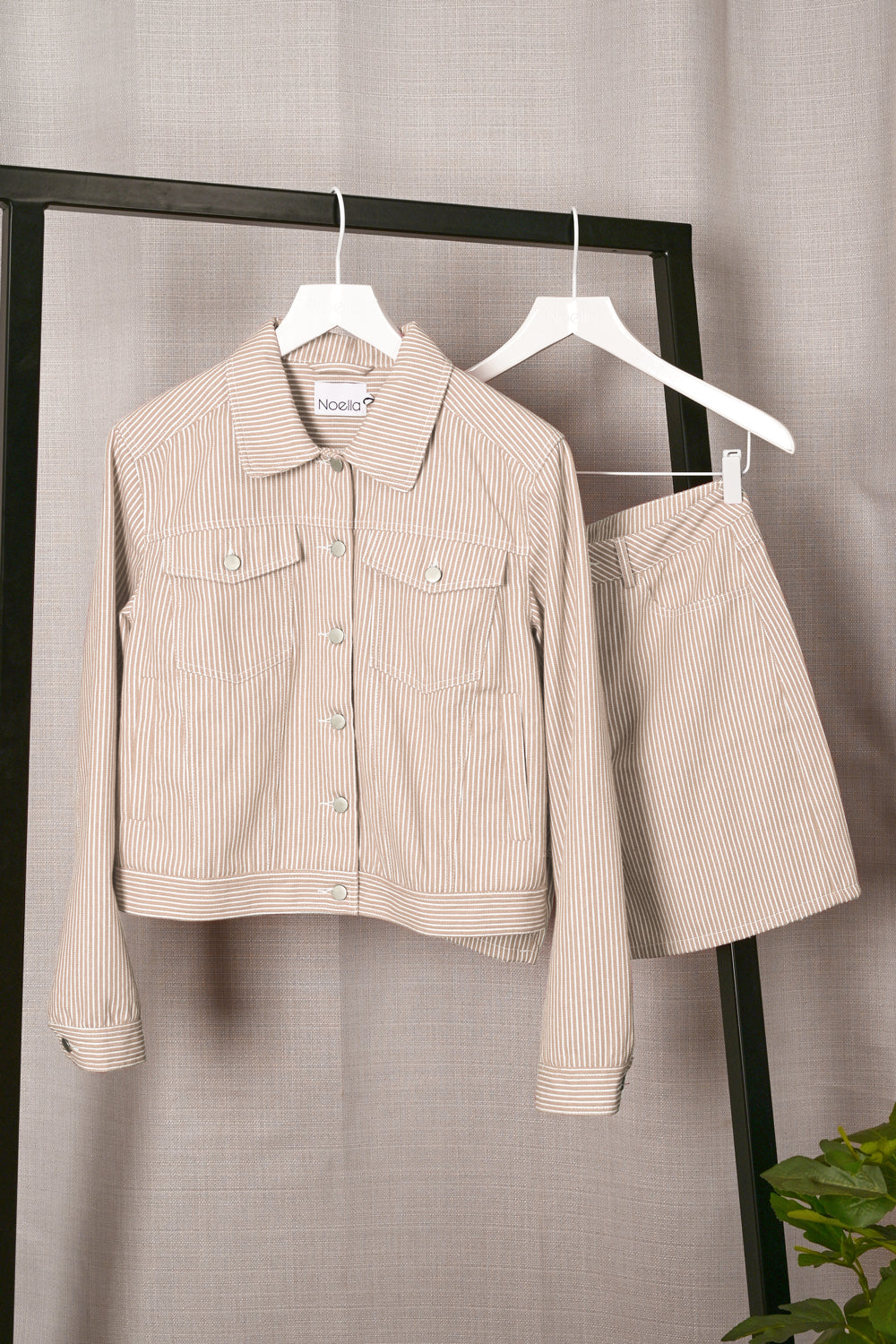 Sawyer Jacke Beige/Weiß