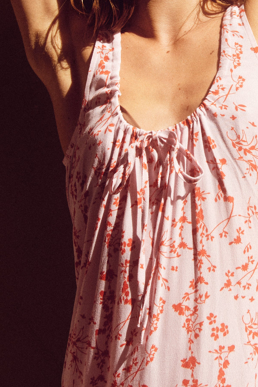 Sofia Kleid Rose/Rot Blume