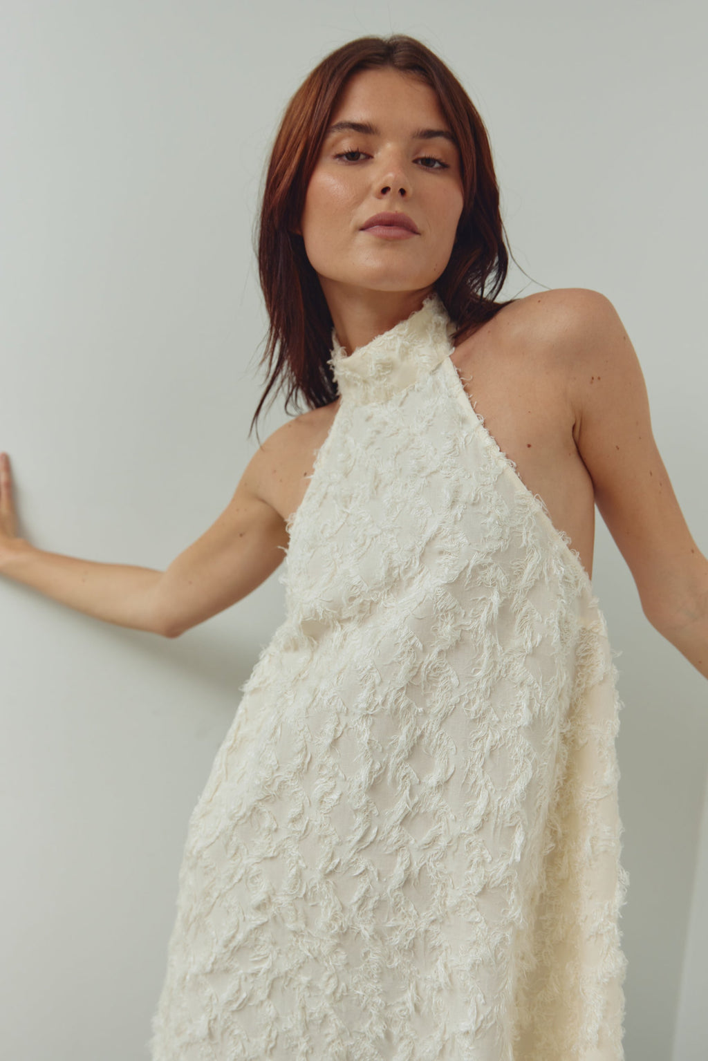 N-Maci Kleid Elfenbein
