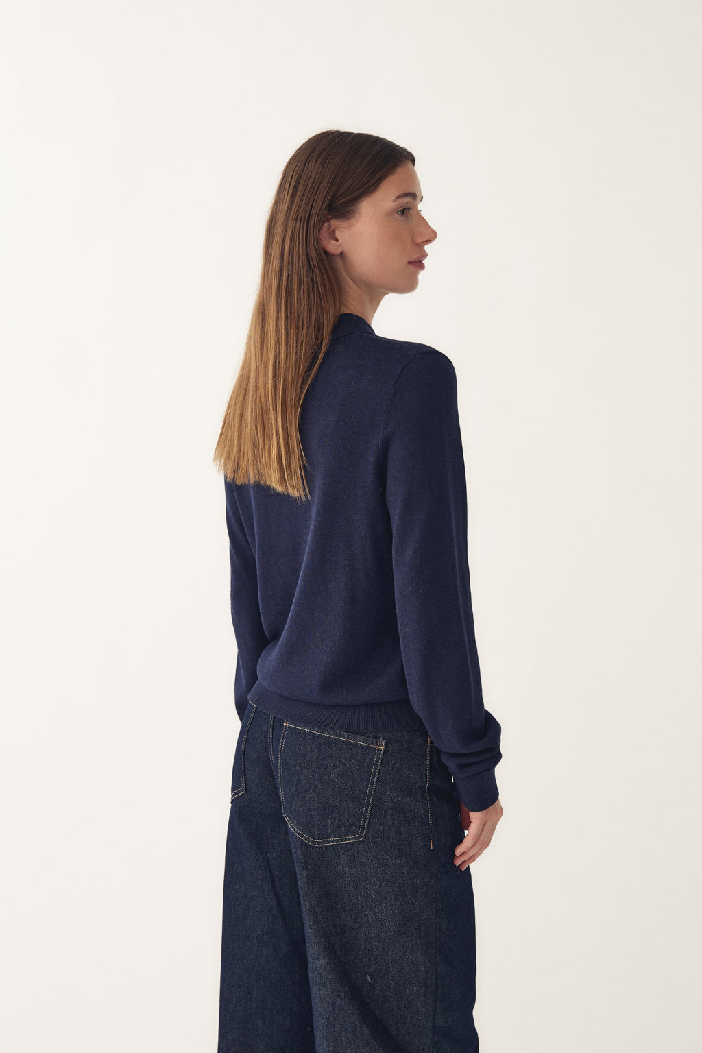 N-Maxine Strick Marineblau