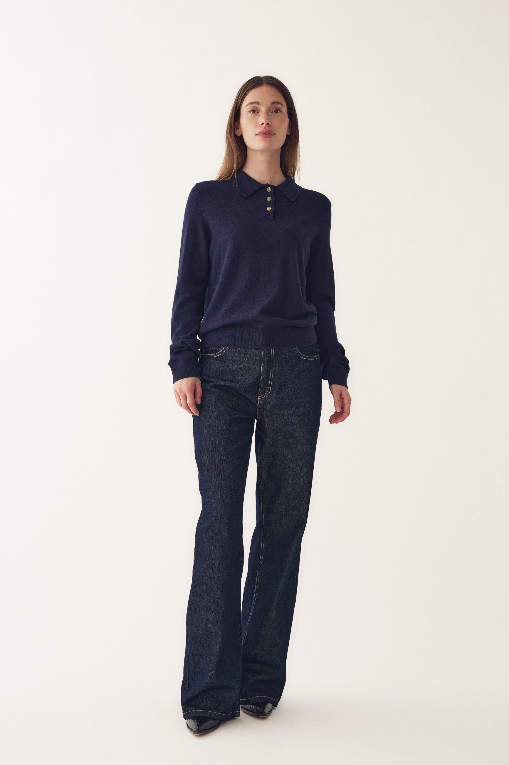 N-Maxine Strick Marineblau