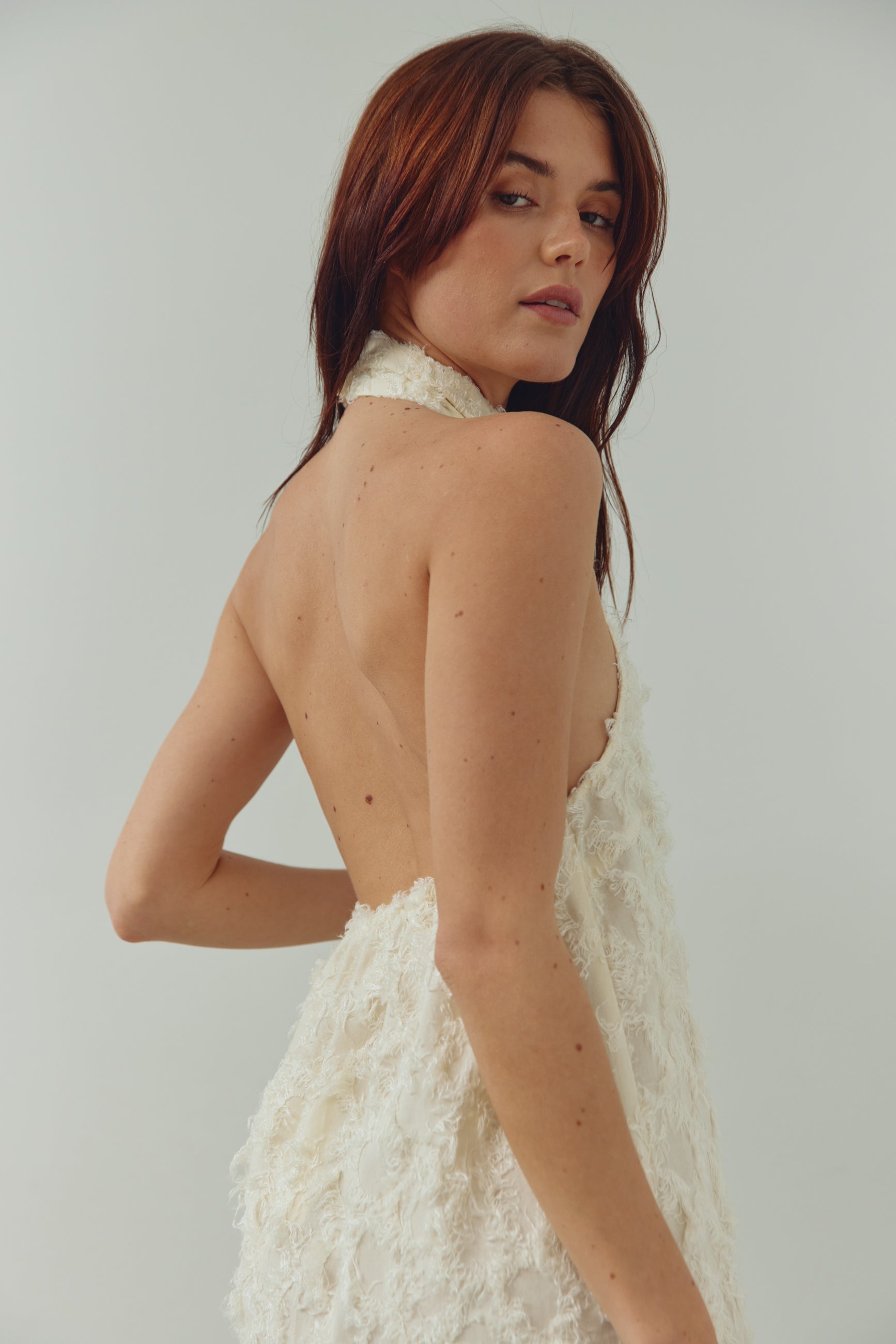N-Maci Kleid Elfenbein