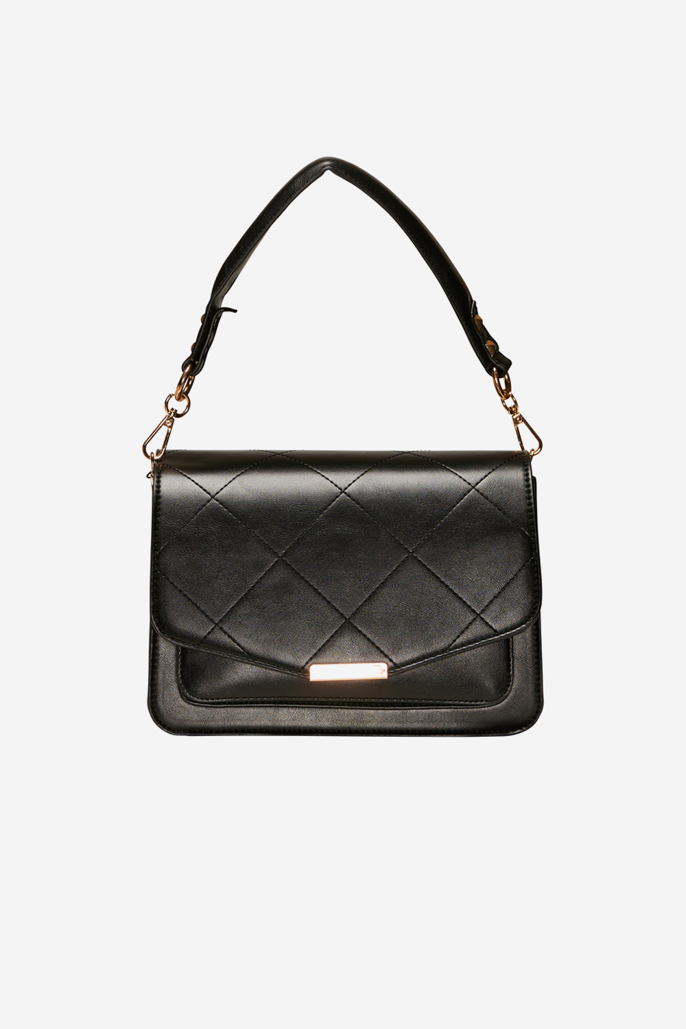 Blanca Multikompartment-Tasche Schwarze Lederoptik