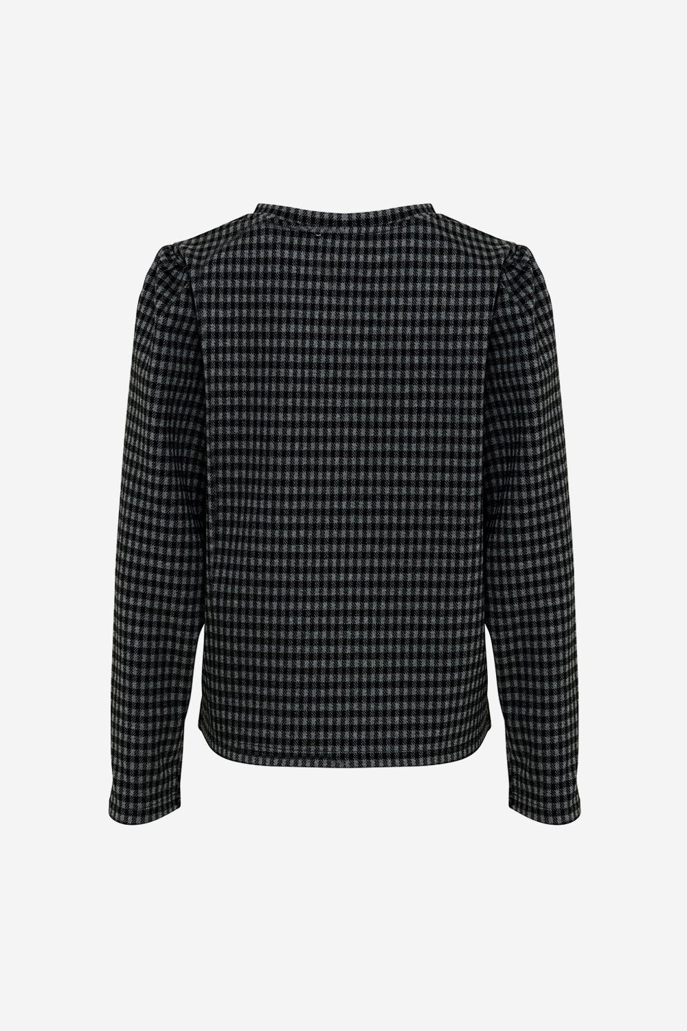 Flow Sweatshirt Rayon Dunkelgrau Karos
