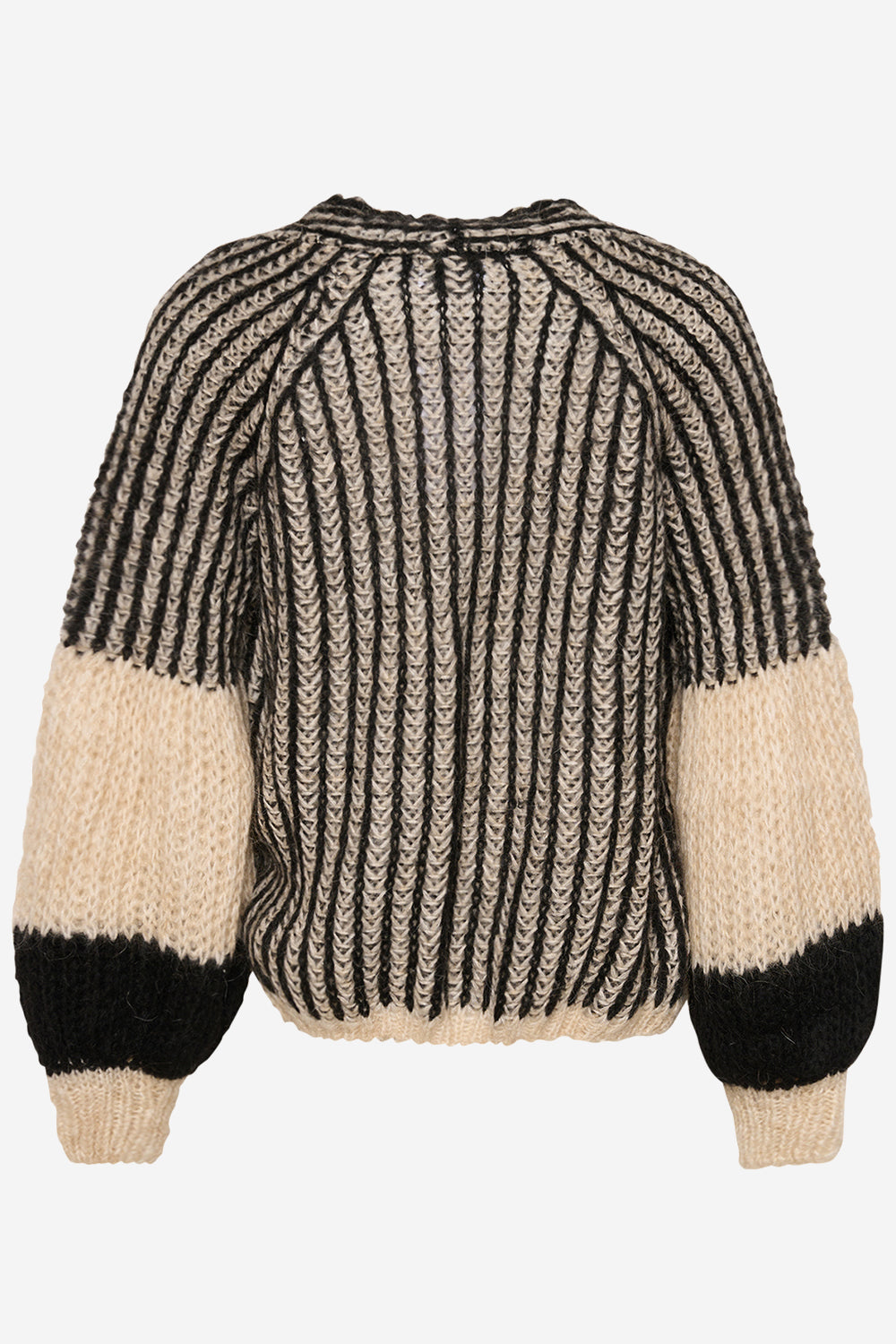 Liana Strickjacke Creme/Schwarz